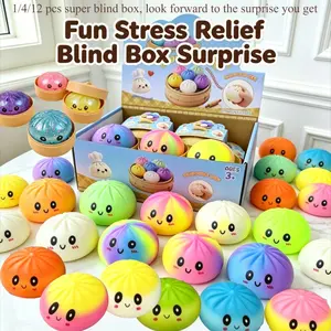 Blind box buns are made differently ,Every squeeze is a surprise - flash, rainbow, classic white? There are too many different buns, just like your mood today,Who is ready to collect them all? #Blind Box # Surprise Toys # Restless Toys # Cute Toys