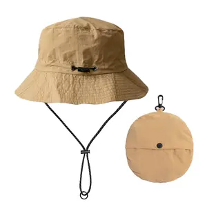 SeSe Code Waterproof Quick Dry Wide Brim Packable Bucket Hat Foldable Outdoor Boonie Hat with Adjustable Chin Strap UV Protection for Beach Hiking Fishing