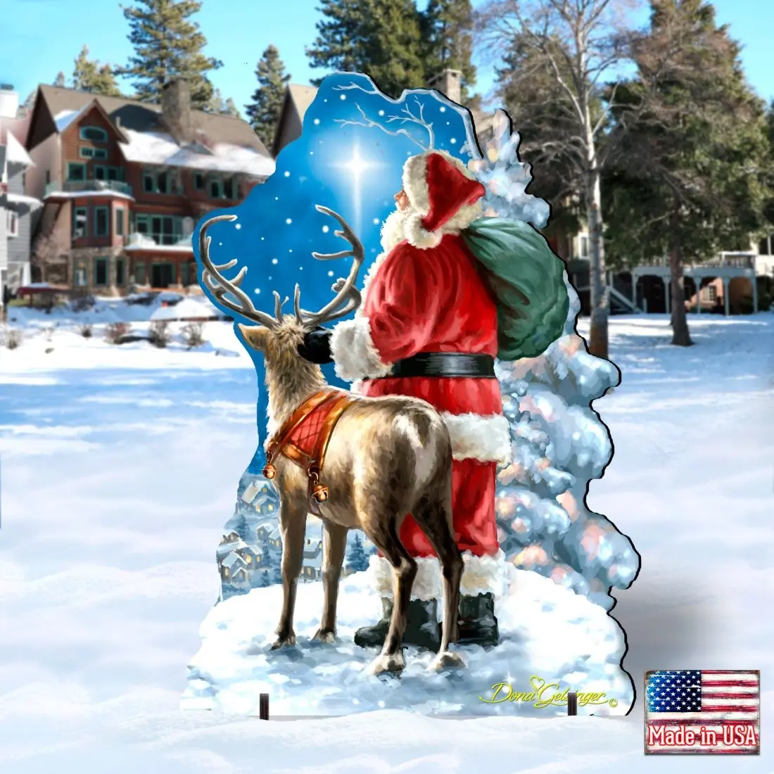G. Debrekht 8461020F-1713 Starry Night Santa Christmas Outdoor Decor by D. Gelsinger - Christmas Decor