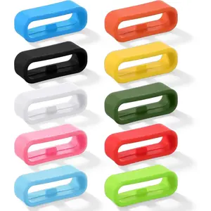 12 count  Magic Band Locks Magic Band Clips Multicolor Watch Band Keeper Magicband Lock Fastener Rings Loop Compatible with  Charge/Charge Hr/ Vivofit