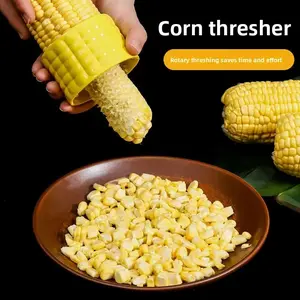 Corn Thresher Set - 2-Piece Stainless Steel Corn Stripper for Effortless Threshing and Kernel Removal - Durable & Long-Lasting Household Corn Peeler and Kernel Remover