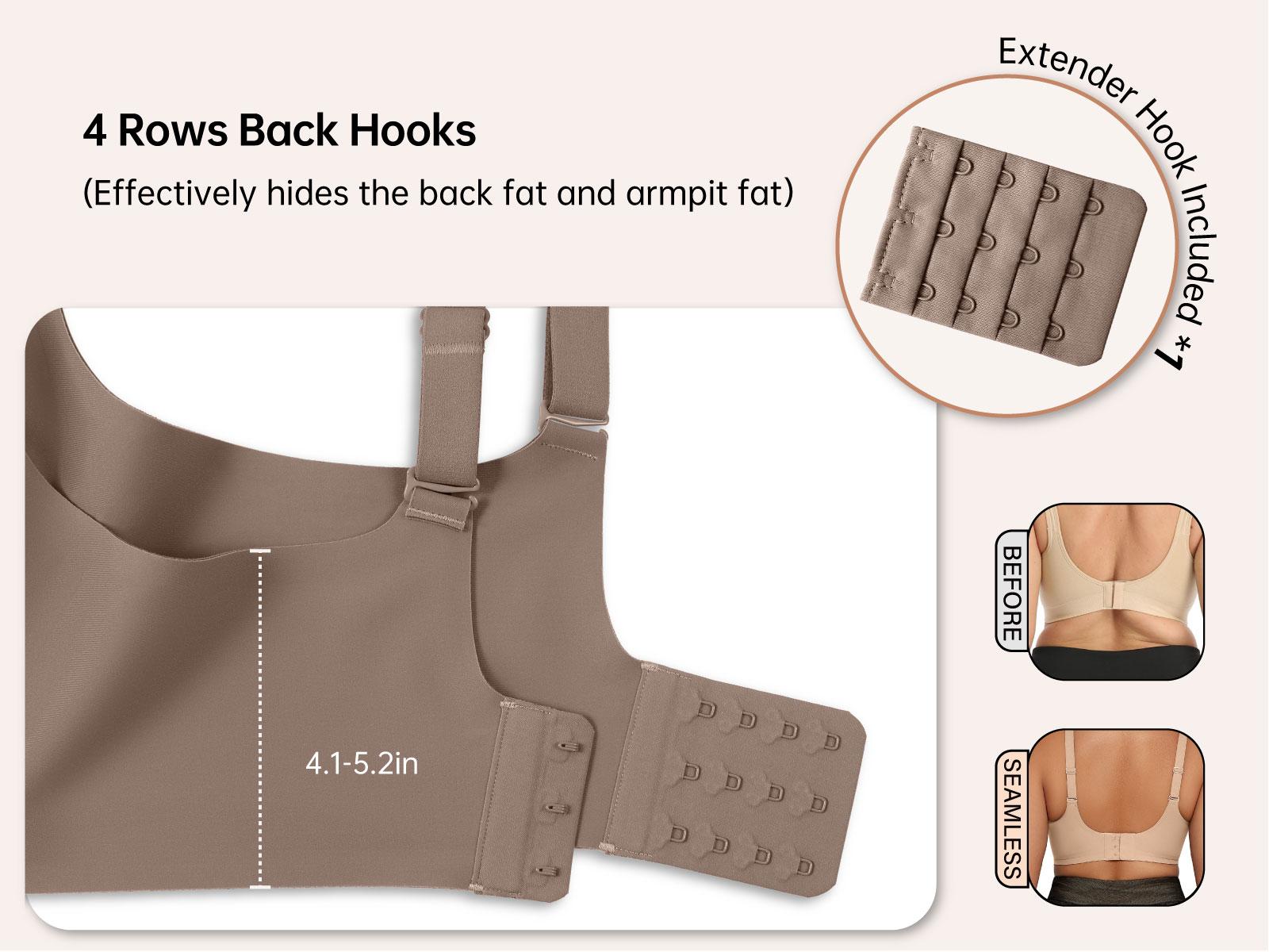 OEAK Womens Comfortable Jelly Strip Bras Wireless Seamless Full Coverage Bra Buttery Soft Everyday Tshirt Bra Convertible Bra