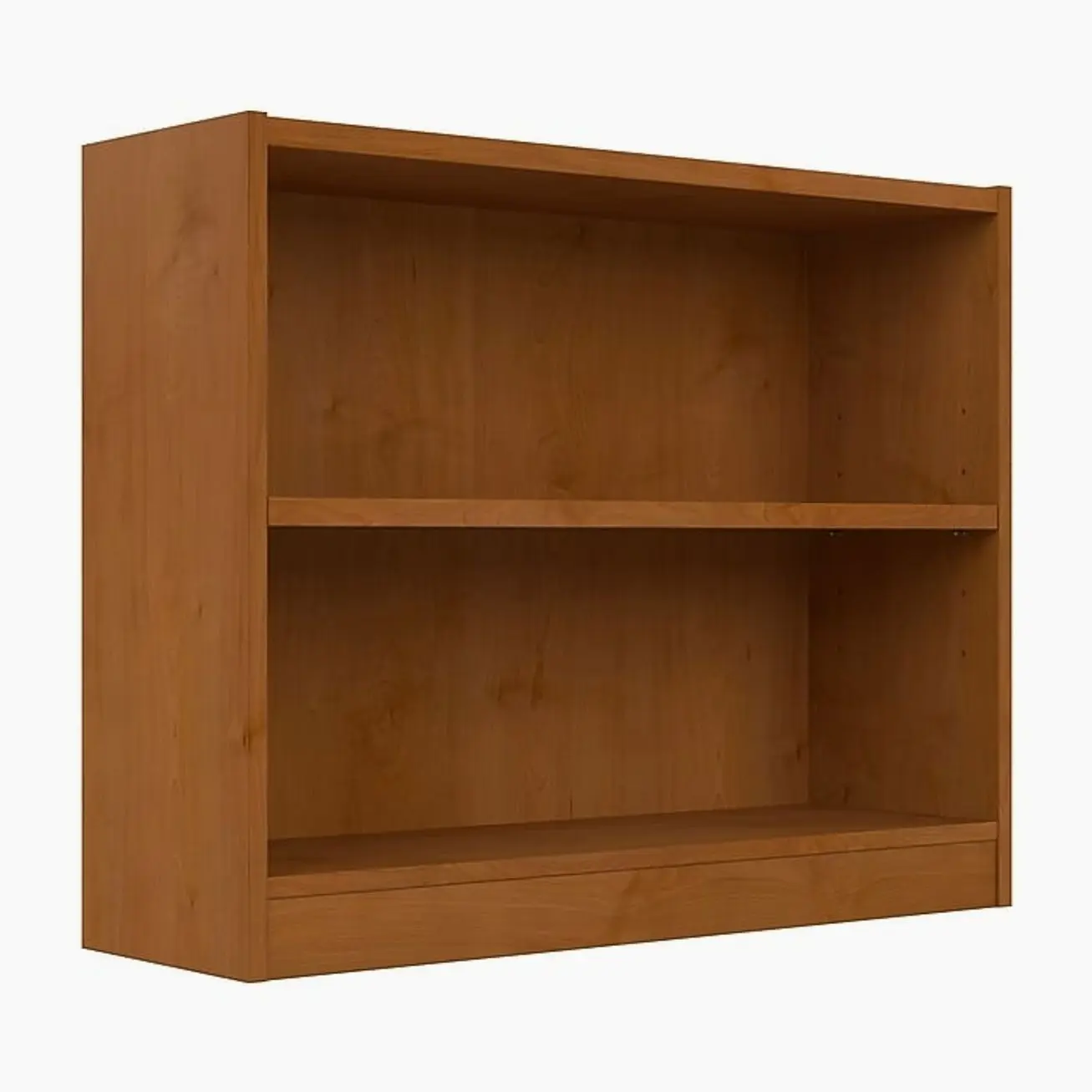 Bush Furniture Universal 30"H 2-Shelf Bookcase with Adjustable Shelf, Natural Cherry (WL12466)