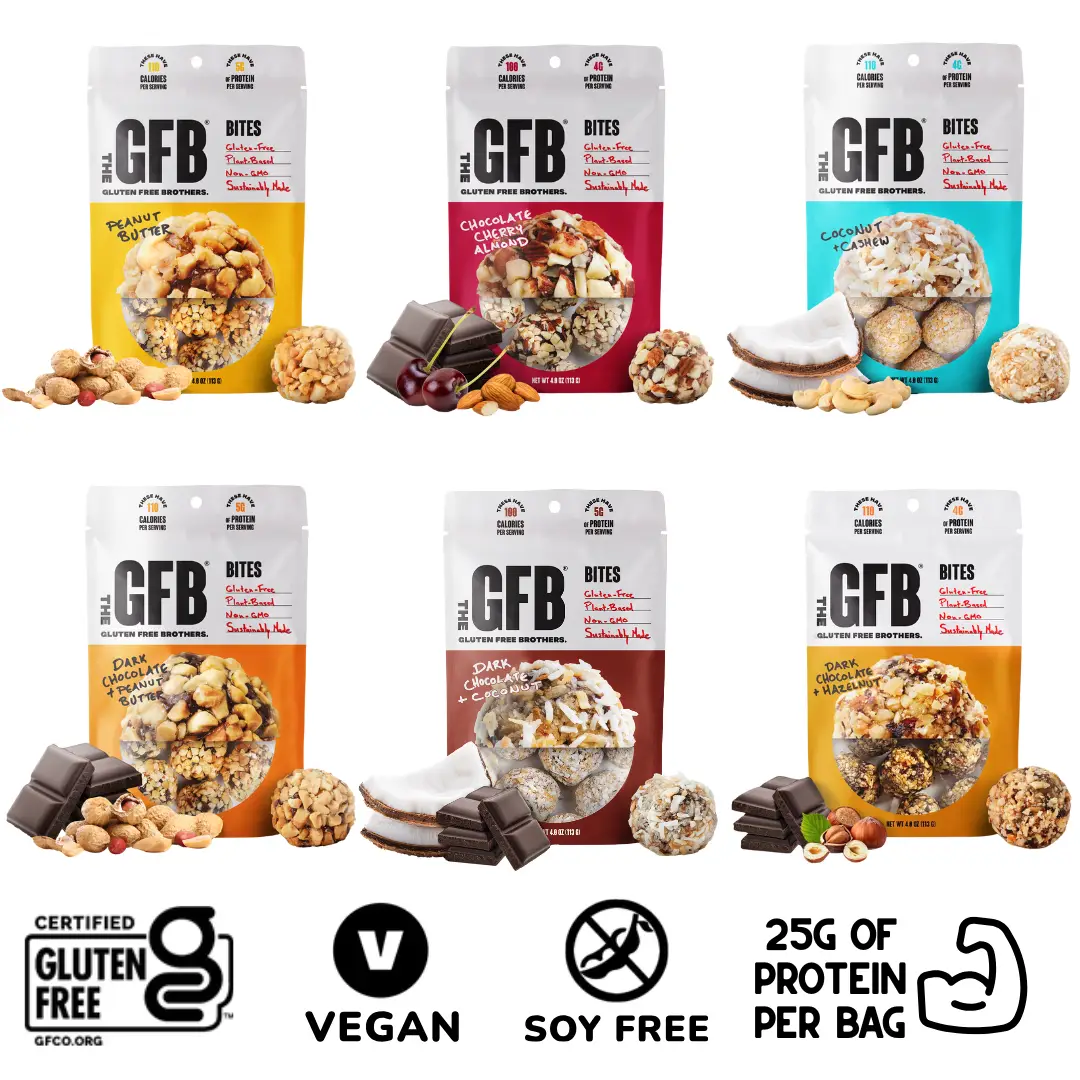 The GFB Protein Bites Variety Pack (6 Count) High Protein Snacks and/or Healthy...