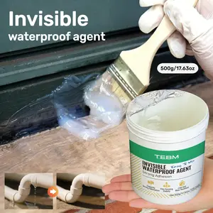 Invisible Waterproof Sealer, Multi-Purpose Transparent Adhesive, Leak Repair Sealant for Bathroom Roof Exterior, Compatible with Concrete