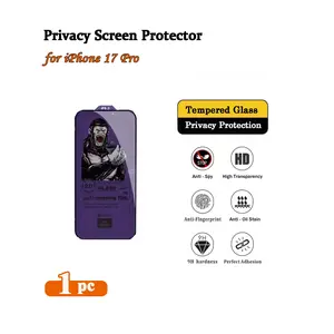 1pc Professional Privacy Tempered Glass for iPhone 17 Pro, 28° Anti-Peep for Office, 9H Hardness Scratch Resistant, High Touch Sensitivity, Oleophobic Coating, Bubble Free