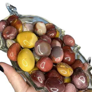 Natural Mookaite jasper crystal pocket stone