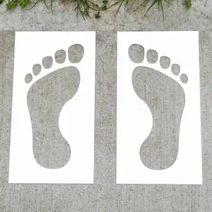 Big Foot Prints PopOut Stencils (2 Pack)