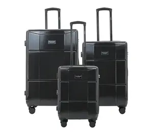 ISAAC MIZRAHI AERO 3-Piece Luggage Set Lightweight Expandable