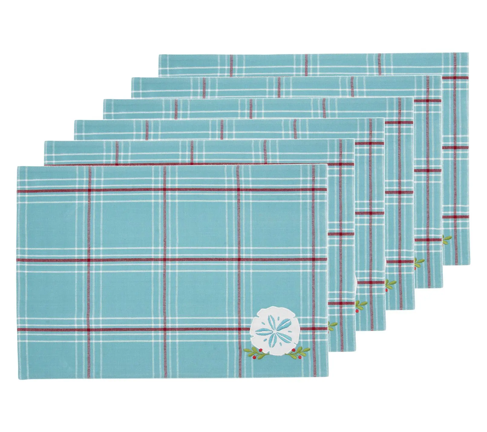 A Coastal Holiday Placemat Set of 6 by Valerie