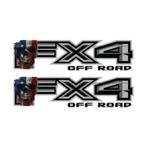 FX4 Off Road Decal Replacement Sticker F 150 Bedside / Skull USA Flag