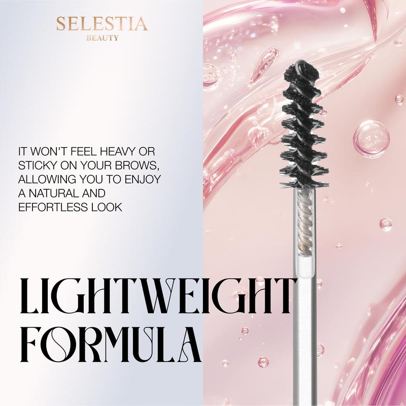 SELESTIA BEAUTY Clear Eyebrow Gel Strong As You Are – Long-Lasting Formula for Strong Hold & Natural Finish, Clump & Flake Free – Taming & Defining Brow Lamination Gel, 0.095 fl.oz.