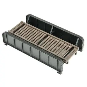 Walthers 933-4500 HO 30' Single-Track Through Girder Bridge, Standard Level (Dark Gray)