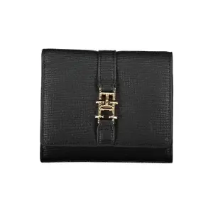 Tommy Hilfiger Black Polyurethane Wallet