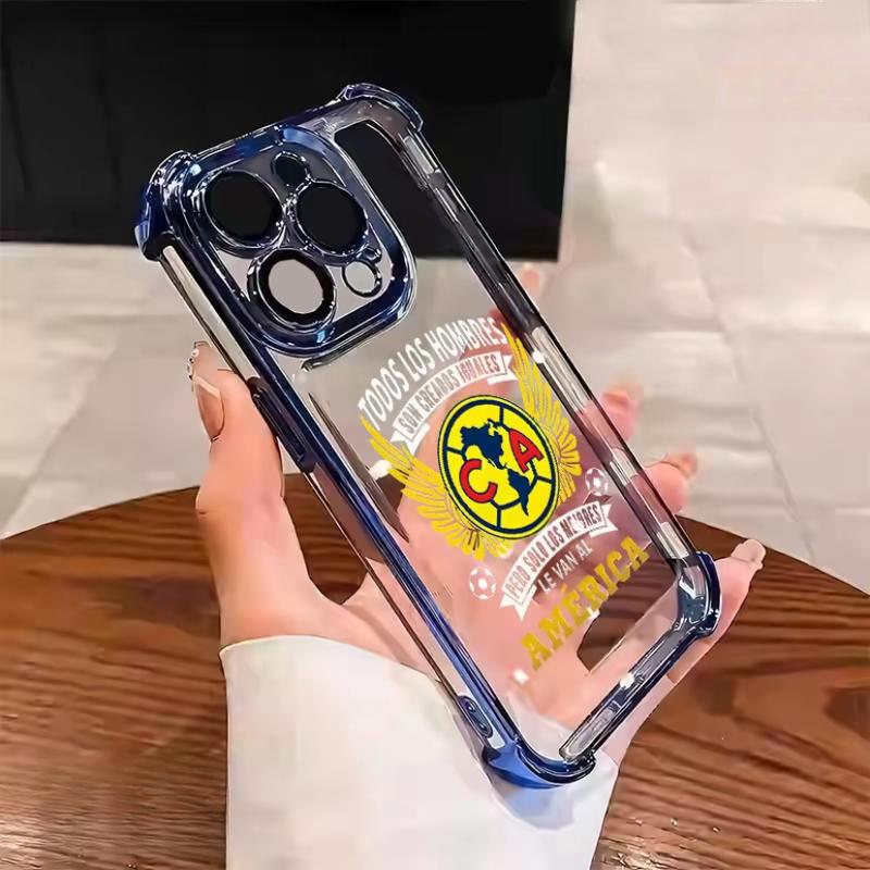 Club América Pride Phone Case for iPhone 11–17 Pro Max Plus| Shockproof TPU Soft Cover| Vintage Stylish Anti-Drop Protection