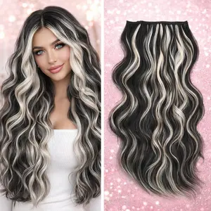 Invisible Wire Hair Extensions - No Clip Halo Design
