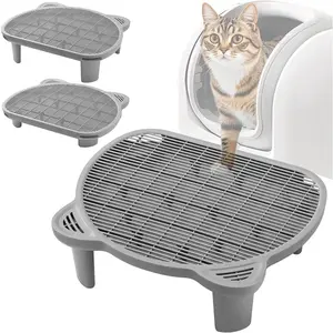 Litter Catching Step for  Litter Box, Litter  Stool for Automatic Litter Box Self Cleaning, Litter Collection Stairs, Litter Catcher Ramp for Old Geriatric Senior  or Kitten