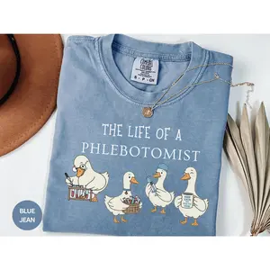 Phlebotomy  Shirt Gift, Graduation Phlebotomy Technician, Birthday Christmas, Future phlebotomist Student, Coworker Funny Goose