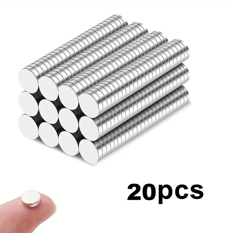 20pcs Strong Silver Color Magnetic Tiles, Magnetic Attachments, Multifunctional Strong Magnets, Universal Design for Fridge, Whiteboard, Glass, Metal Surfaces, Home Office Kitchen Bathroom Essentials, Magnetic Item