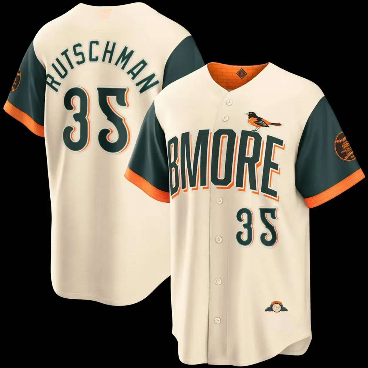 Unisex Baseball Baltimore USA Rutschman 35 2026 City Connect Stadium Jersey - Cream