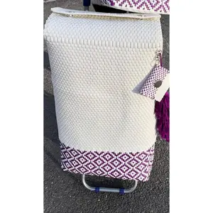 Carrito Artesanal - Purple Diamonds Carrito Bag & Cart, MIni Monedero ONLY