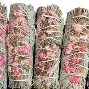 Various Sages - 10 Piece Sage with Wrapped Ingredients for Spiritual and Meditation Practice - Supports Chakra System & Enhances Aroma