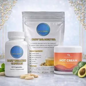 Full body herbal balance capsules and tea set