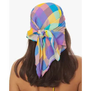 Oversized Gingham Bandana