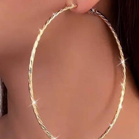 Boho Style Hoop Earrings, Fashion Jewelry for Party, Daily Clothing Decor, Trendy All-match & Exquisite Jewelry for Birthday Gift, Fashionable Hoop Earrings, Versatile Earrings, Bohemian Earrings, Earrings Hoops