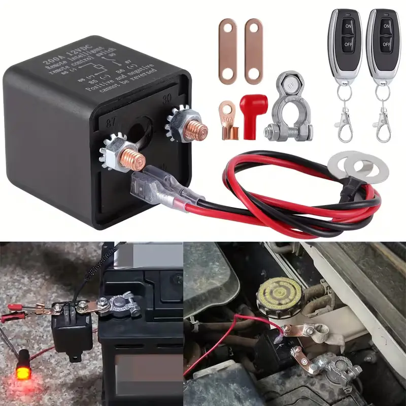 Waterproof Remote Car Battery Kill Switch, Easy to Use No Installation Needed, Compatible with Cars, Boats, Off-Road Vehicles