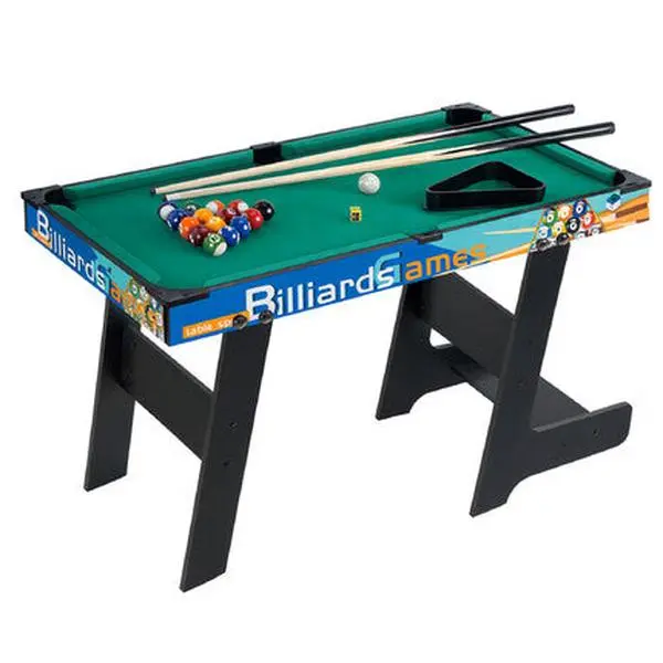 Kids Mini Pool Table Folding Billiard Game Set With Cues Balls Triangle Chalk, 36 Inch