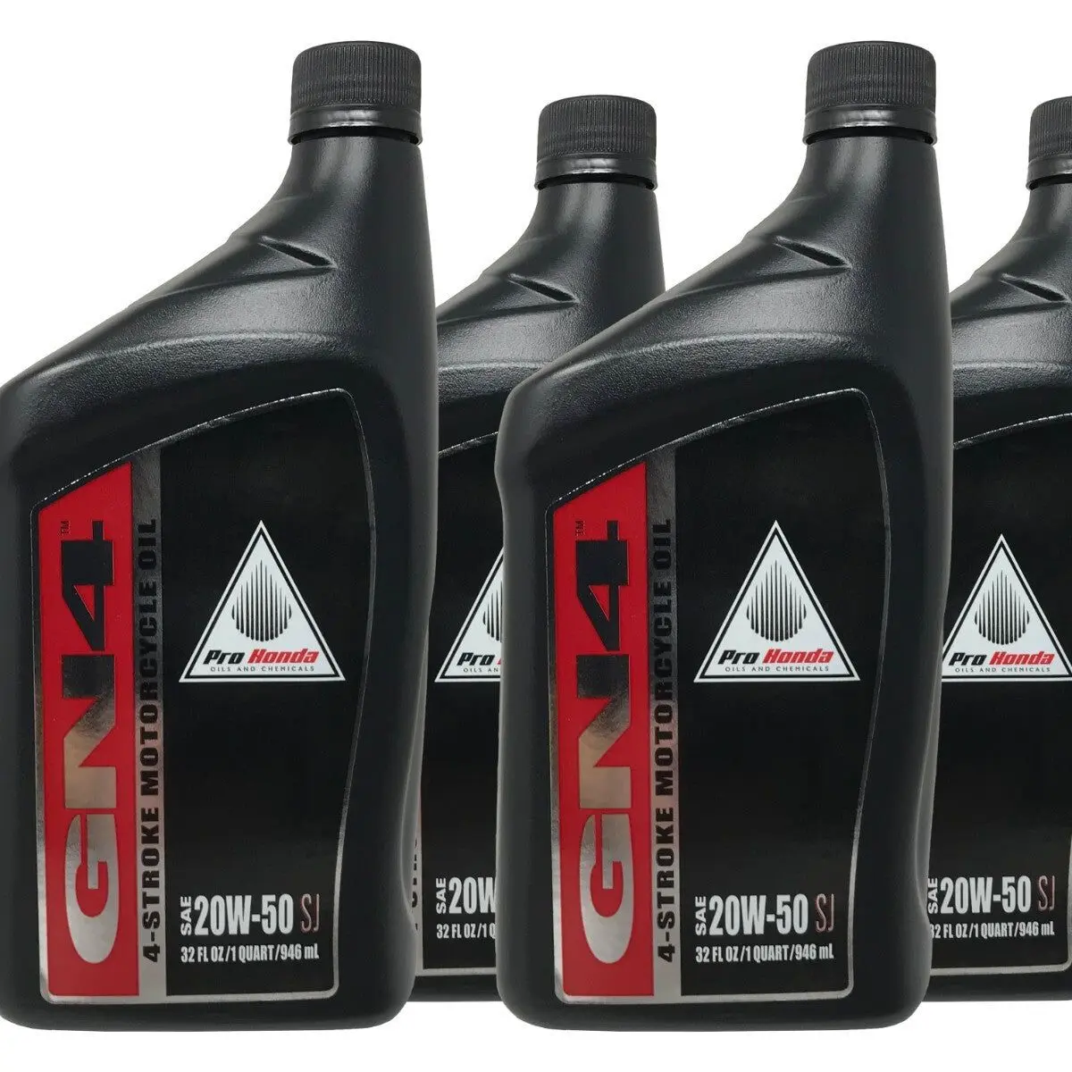 Honda Genuine OEM GN4 20W50 Motorcycle Oil 08C35-A251M01 - 4 Pack