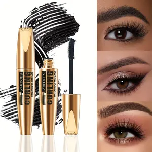 2-Pack Dense Mascara, Long Lasting Waterproof Formula, Volumizing Curling Lashes, Plant Squalane, All-Day Wear