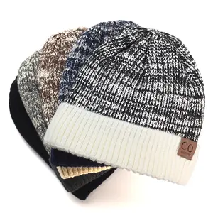 Winter Beanie Knit Hat for Men & Women Ribbed Cap