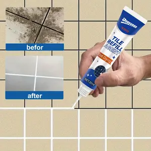 Doeyvose Tile Grout Repair Paste, Quick-Drying Bathroom Floor & Tile Filler with Sealing Tube, Easy-To-Use Grout Restoration Solution