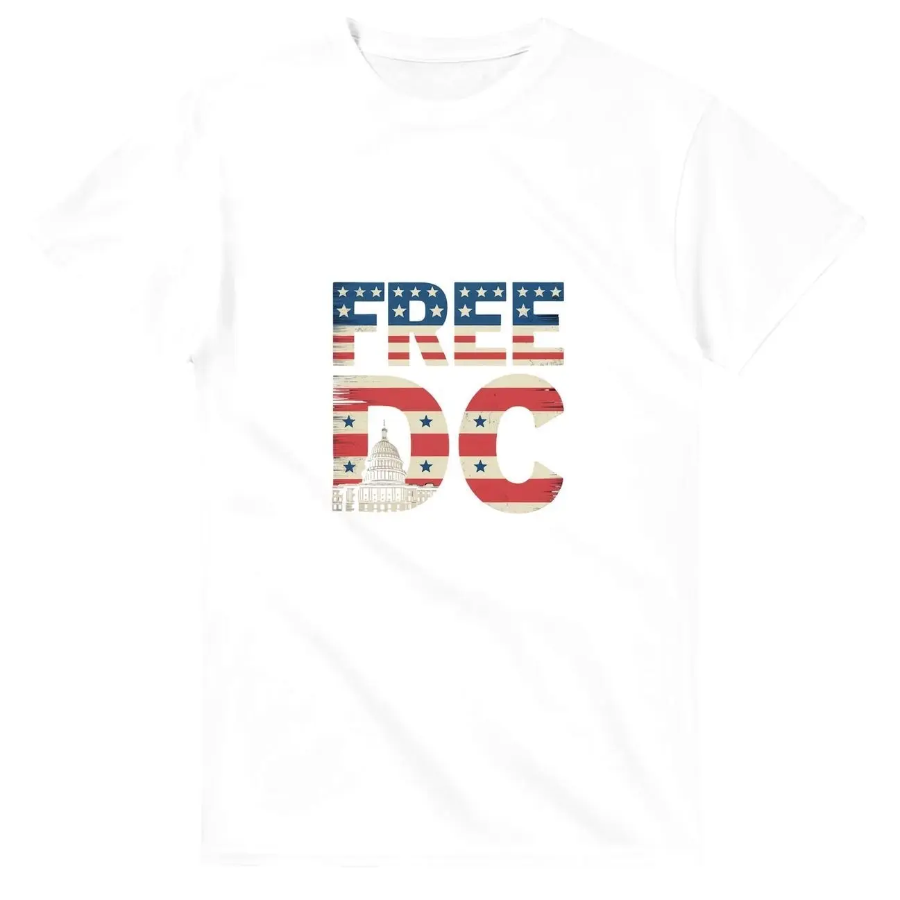 FREE DC Graphic T-Shirt, Bold Statement Streetwear Tee, Vintage Unisex Shirt 72Y
