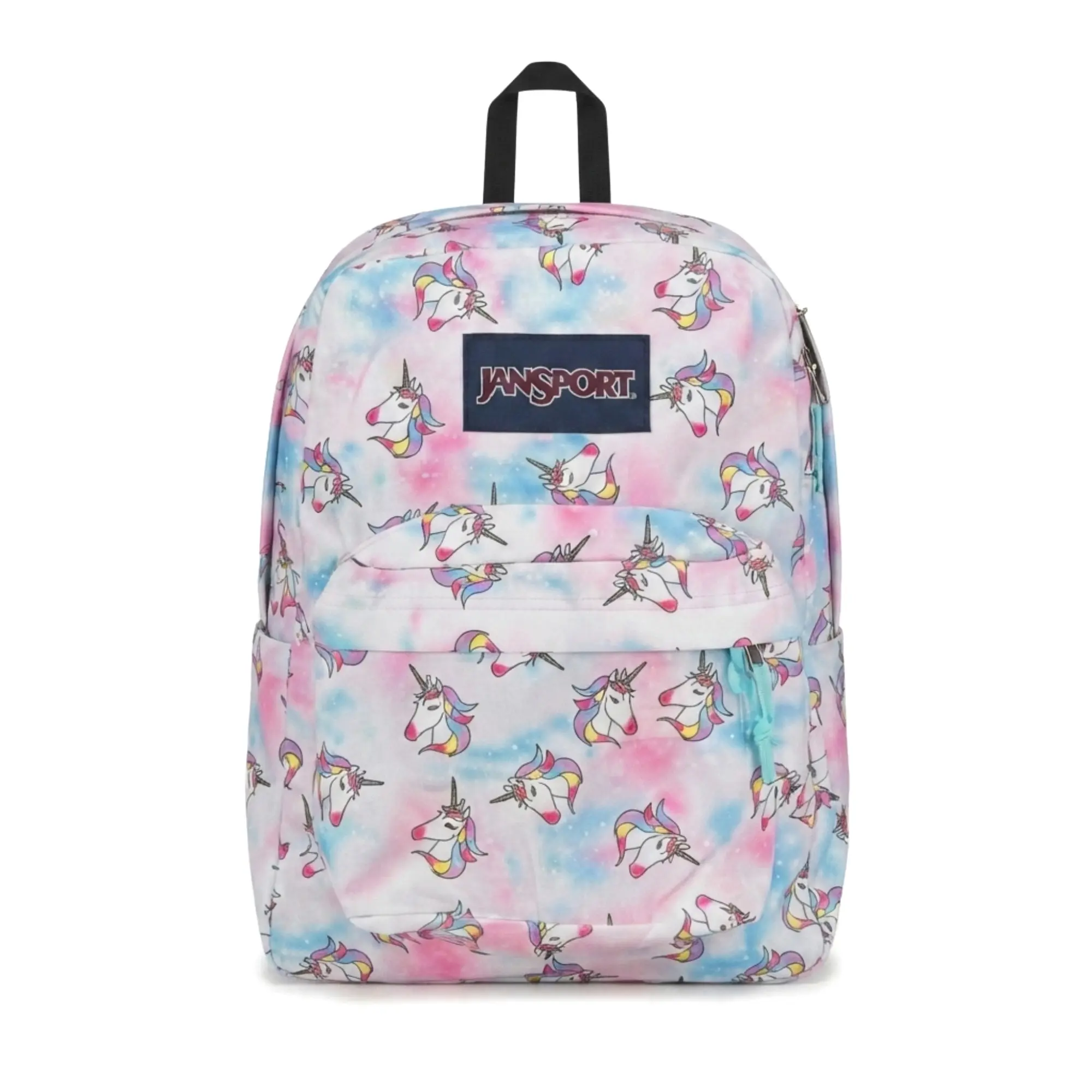 JanSport SuperBreak Backpack, Lightweight Durable Travel Daypack, Magical Unicorn Galaxy Tie-Dye Bookbag for Students & Teens