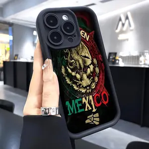 Phone Case for iPhone 17 Pro Max 16 Plus 15 14 13 12 11 Air XR E Cool Eagle Logo Anti-Scratch Shockproof Soft Silicone Protective Cover