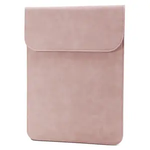 12.3 13 Inch Laptop Sleeve Bag, Faux Suede Leather Sleeve Notebook Case Cover for MacBook Air 13 / MacBook Pro 13 / MacBook Neo