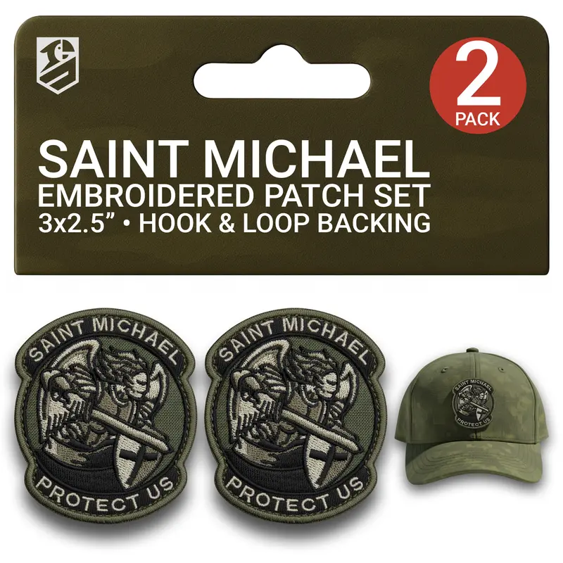 2-Pack Ukraine Flag Patch Set – Embroidered Ukrainian Patch 2x3 Inches
