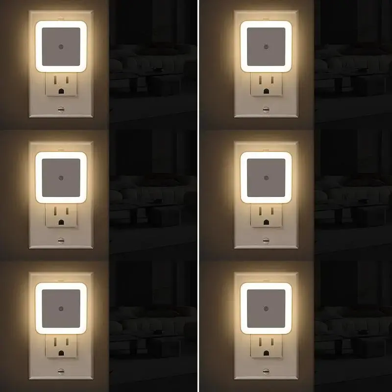 Wall-Mounted LED Night Light, Plug-In Night Light, Indoor Night Light, Warm Home Lighting, Home Decor Lighting, Bedroom Bathroom Hallway, From Dusk to Dawn, Modern Night Lights, Ambient Night Lights, Night Lamp, Nightlight