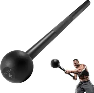 Yes4All Steel Mace Bell for Strength Training - 5, 7, 10, 15, 20, 25, 30Lb Weighted Club for Full Body, Muscles, Shoulder, Grip & Forearms Workouts to Rehabilitation, Stretching for Adults