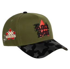 JC HATS GREEN SNAPBACK ROCKSTAR 1937 GREEN