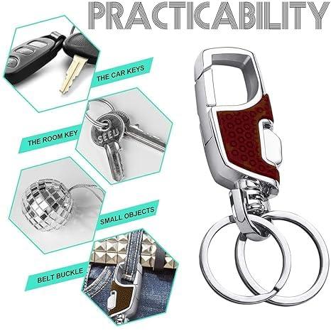 3pcs Heavy Duty Car Key Chains 3 Pack with 2 Metal Key Rings for Secure Key Management Essential Car Accessories 3pcs Heavy Duty Car Key Chains 3 Pack with 2 Metal Key Rings for Secure Key Management Essential Car Accessories