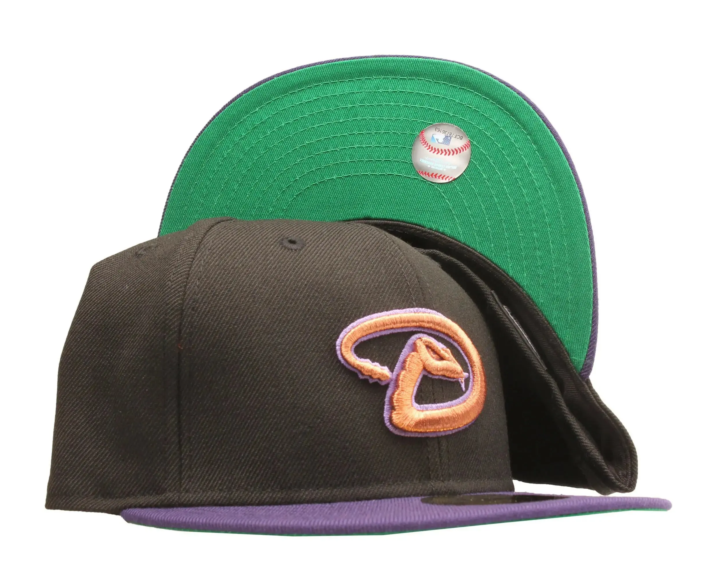 New Era 59FIFTY Arizona Diamondbacks 2001 World Series Fitted in Black | Green Undervisor