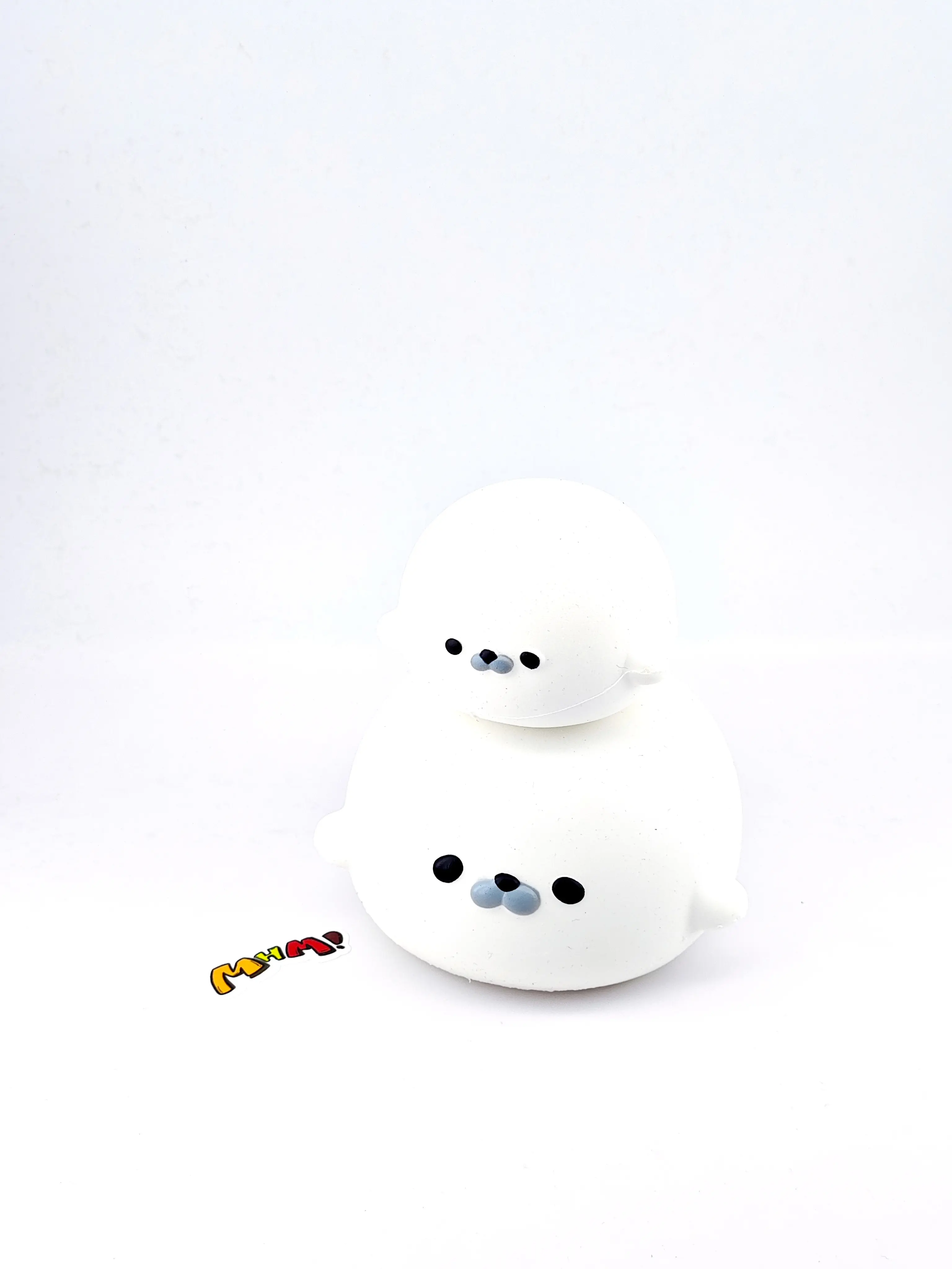 MHM Slow-Rebound Toy Series: Dumpling Seal — Super soft and perfect for small hands. These soft, bouncy rubber toys are ideal for children; they make great gifts for birthdays and holidays, as well as excellent stress-relief toys.