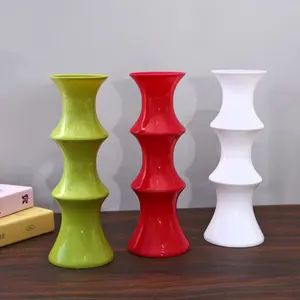 New Large Artificial Bamboo Joint Plastic Vase New Chinese Style Home Decoration Ornament Creative Flower Arrangement Vase Hydroponic Flower Container