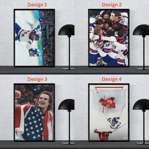 [POSTER No FRAME] Team USA Hockey Gold Poster, Home Decor Room, Decor For Wall, Gift For Fan