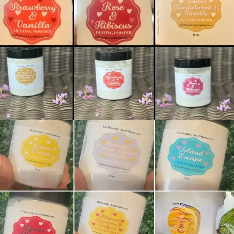 2 oz SAMPLE SIZE Dusting Powder, Talc Free, Scented