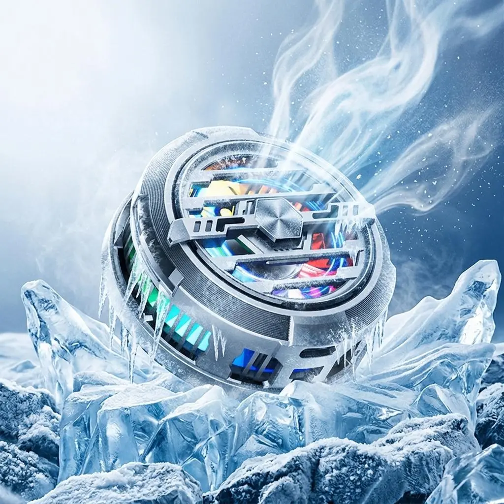 Phone Cooler, Semiconductor Cooling ChipMagnetic Phone Cooler, USB Powered, Quick Coolfor Gaming & Daily Use, Universal Fit, Phone CoolingFan, Cellphone Cooling, Mobile Phone Cooler Clip Game